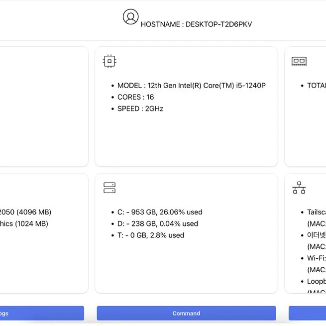 Multi-PC environment monitoring and remote chat technology